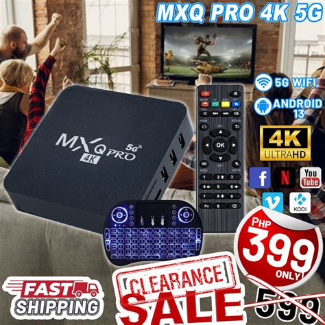 MXQ Pro 4K TV Box Ultra HD 64GB+512GB 2.4G Quad Core .